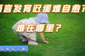 语言发育迟缓为啥很难自愈，这些不得不防视频封面