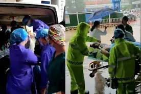 郑大一附院转移病人现场:消防医护齐上阵 有被困者超20小时未进食视频封面