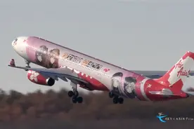 马来西亚亚洲航空空客A330-300“少女前线”肥宅快乐号彩绘客机视频封面