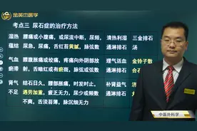 中医外科-尿石症-湿热蕴结、气血瘀滞、肾气不足的临床表现及治法视频封面