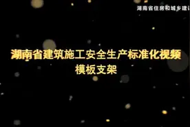 湖南省建筑施工安全生产标准化系列视频—模板支撑架视频封面
