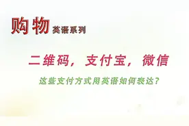 微信，支付宝，二维码等这些支付方式，用英语如何说呢？