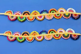 创意编绳手工教程——绳编彩虹手链教程视频封面