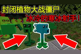 我的世界：封闭植物大战僵尸，冰冷的寒冰射手！