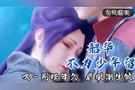 古风国漫音乐《韶华不为少年留》，云韵转身的背影，再未回首视频封面