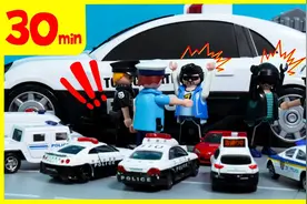 [30分钟] Tomica，Siku警车出动！警车玩具连续观看视频封面