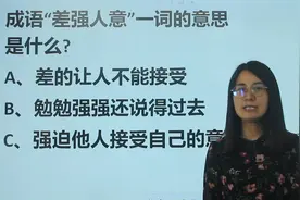 成语解释，”差强人意“表示什么？文学常识问答