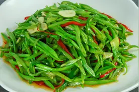 厨师长教你清炒芸豆丝，不加一点肉，芸豆清脆不夹生，家常味道