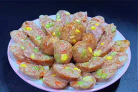 孩子喜欢吃玉米青豆烤肠不要买了，大娘教你在家做，比外边的好吃