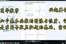 六个基本函数的图像与性质、它们是求解导数压轴题的基础，需记得视频封面