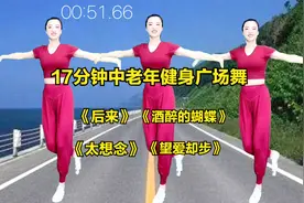 17分钟中老年健身广场舞，全民健身居家锻炼，经典《酒醉的蝴蝶》视频封面