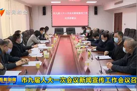 岳阳市九届人大一次会议新闻宣传工作会议召开视频封面