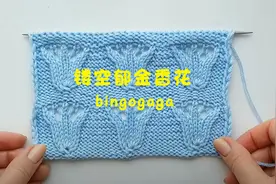 秀气雅致的镂空郁金香花，织成挂毯可做装饰画，教程送上快来领取视频封面