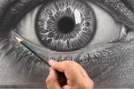 Ali Haider的超写实眼睛的铅笔素描绘画 中文字幕视频封面