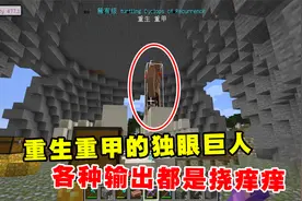 我的世界冰火传说16：重生重甲的独眼巨人，各种输出都是挠痒痒
