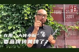 在用“大吨小标”车，要蓝牌转黄牌了？视频封面