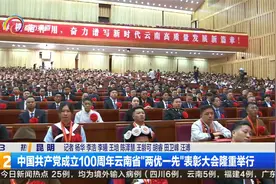 中国共产党成立100周年云南省“两优一先”表彰大会隆重举行视频封面