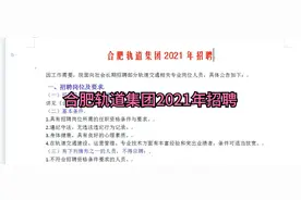 合肥轨道集团2021年招聘视频封面