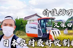 实拍日本农村最贵久保田收割机，售价60万，这效率果然不一样！视频封面