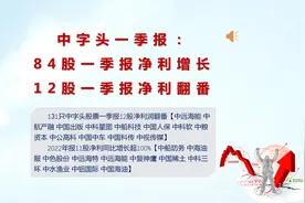 中字头一季报：业绩普遍上涨，12股净利润同比增长超100%视频封面