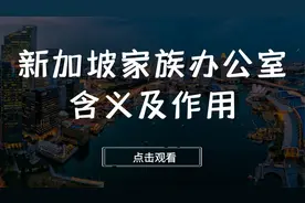 【新加坡公司注册】新加坡家族办公室含义及作用视频封面