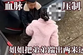 来自DNA的血脉压制！姐姐精准拿捏弟弟，一脚把弟弟踹出两米远视频封面