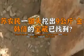 江苏农民一锄头挖出金制品，一共9公斤，专家研究后发现不简单视频封面