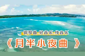 钢琴曲《月半小夜曲 》意境悠远，提琴独奏独奏着，明月半倚深秋