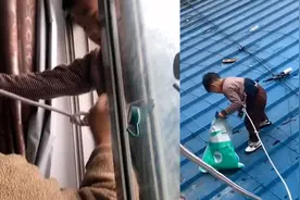 男孩经常往楼下顶棚丢垃圾，妈妈做法获网友点赞：要学会承担责任视频封面