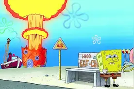 海绵宝宝离家出走，小蜗就把菠萝屋变成了核爆地带