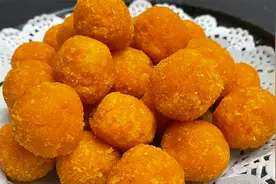 黄金地瓜丸，到底用糯米粉还是面粉，教你正确做法，个个圆润酥脆视频封面