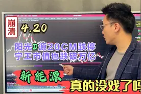 A股：创业板权重20cm跌停，宁王罕见跌破万亿，新能源能抄底吗？视频封面