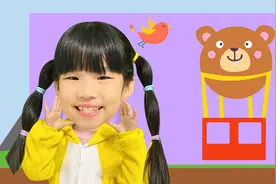 真人动画：小萝莉诗琪被大公鸡追又遇到大鲨鱼，一起来拼图热气球视频封面