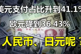 最新全球货币支付占比：美元41.1%，欧元36.43%，人民币、日元呢?视频封面