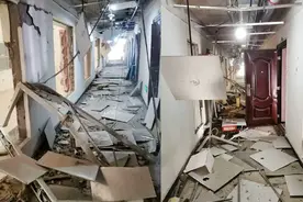 河北廊坊一小区突发爆燃，多个门窗被炸飞，天花板掉落一地视频封面