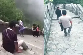 完美诠释什么叫上山容易下山难，大哥这腿抖得也是没谁了！视频封面
