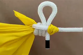 营钉结，户外拉紧帐篷的防风绳，简单牢固