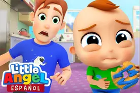 亲子益智动画：宝贝偷吃美味的甜甜圈，结果吃多了甜甜圈肚子疼~视频封面