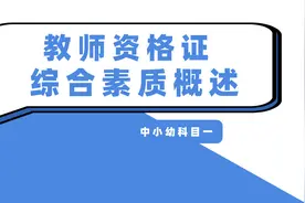 教师资格证——综合素质概述（中小幼科目一）视频封面