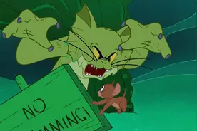 猫和老鼠：汤姆掉进水里被化学用品污染！变成汤姆水怪？