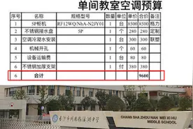长沙一中学“班级家委会”自费给教室装空调被举报，教育局叫停视频封面