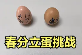 春分立蛋挑战，听说春分立鸡蛋成功率高？我竟然成功了！视频封面