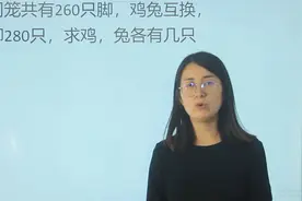 一种经典类型，鸡兔同笼，鸡兔互换，求鸡兔各有几只？视频封面