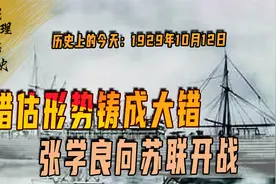 1929年10月12日，同江战役爆发，张学良正面挑战斯大林视频封面