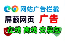 两款浏览器广告拦截插件，彻底屏蔽网站广告跟弹窗，在线离线安装视频封面