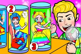 剪纸动画：美人鱼公主被海盗绑架，杰克帮她脱险，她机智解救团聚视频封面