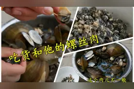 取田螺肉过程需要耐心，一碗美味的螺丝肉，这个肉儿真不一般。