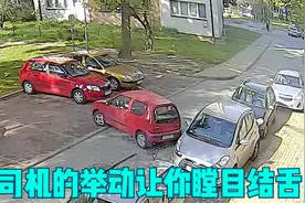 女司机淡定走向小红车，下一秒她的举动让你瞠目结舌视频封面