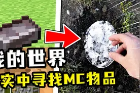 我的世界：游戏中随机物品，现实中找到它？树林里找苔藓