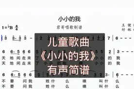君哥带你轻松学简谱《小小的我》，当年春晚里面的一首儿童歌曲视频封面